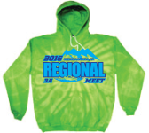 2016 3A Regional Meet Tie Dye Hoodie